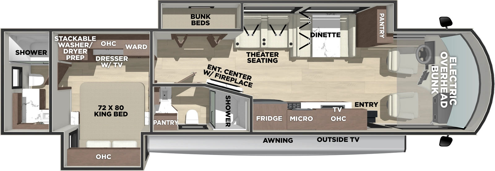 Georgetown 7 Series Gt7 36K7 Floorplan
